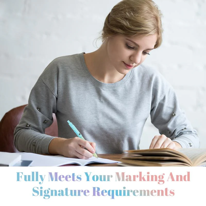 5-Piece Gradient Gel Pen Set – 0.5mm Quick-Dry Carbon Ink - Image 6