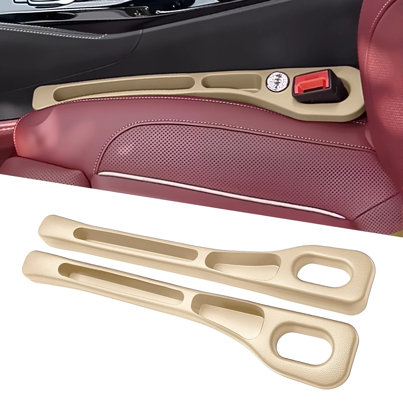 Eptchn Car Seats Gap Filler Dual with Belt Slot - Image 12
