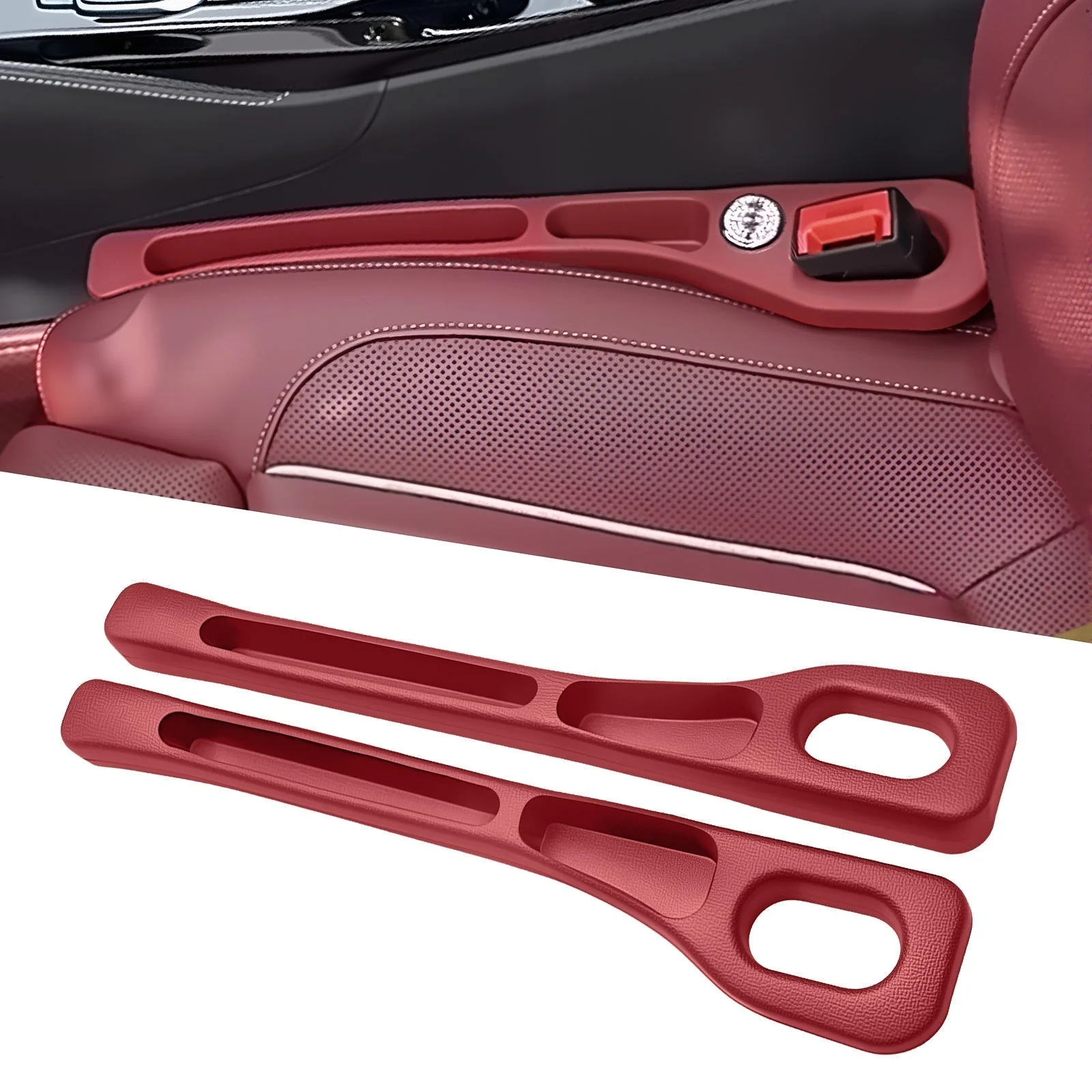 Eptchn Car Seats Gap Filler Dual with Belt Slot - Image 13