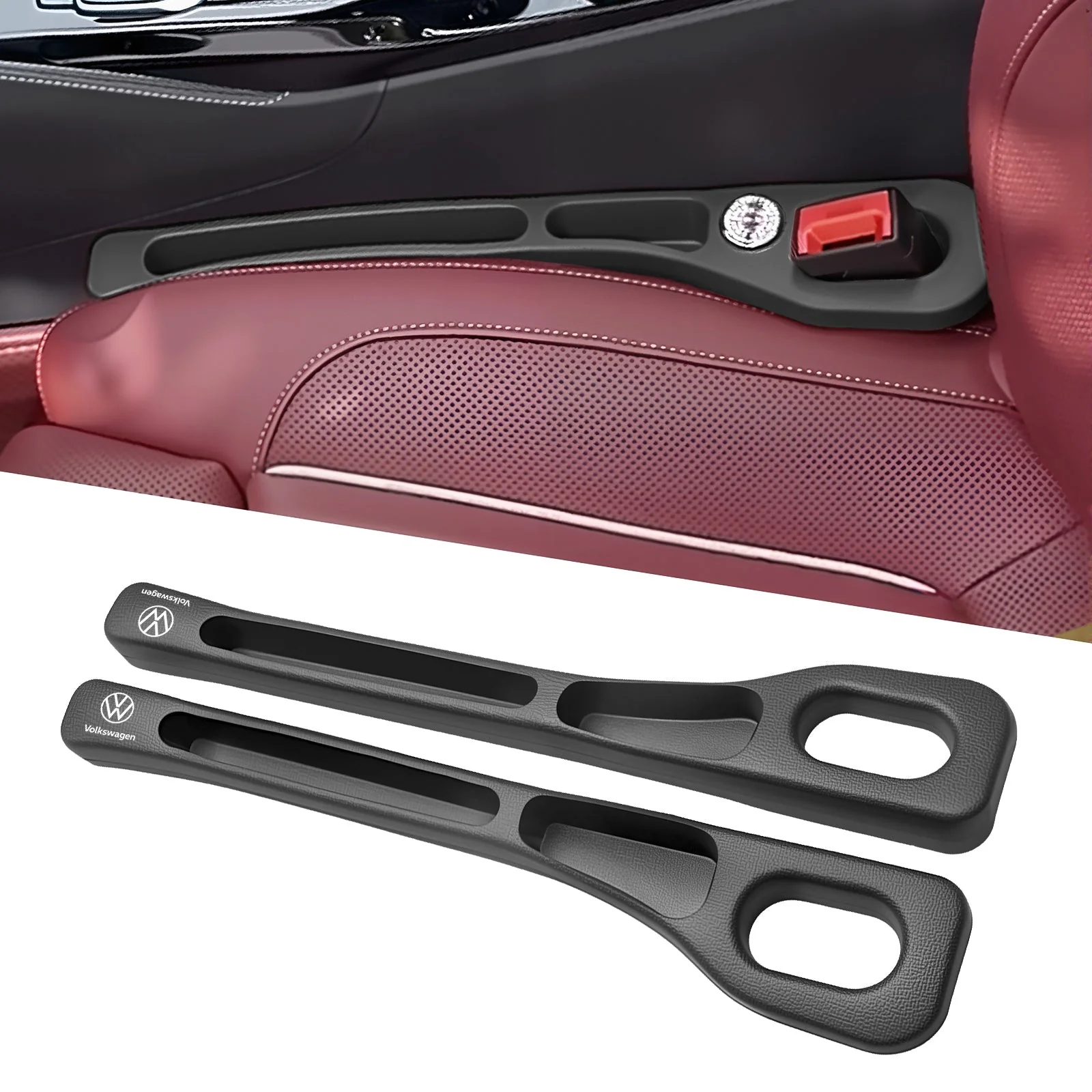 Eptchn Car Seats Gap Filler Dual with Belt Slot - Image 17
