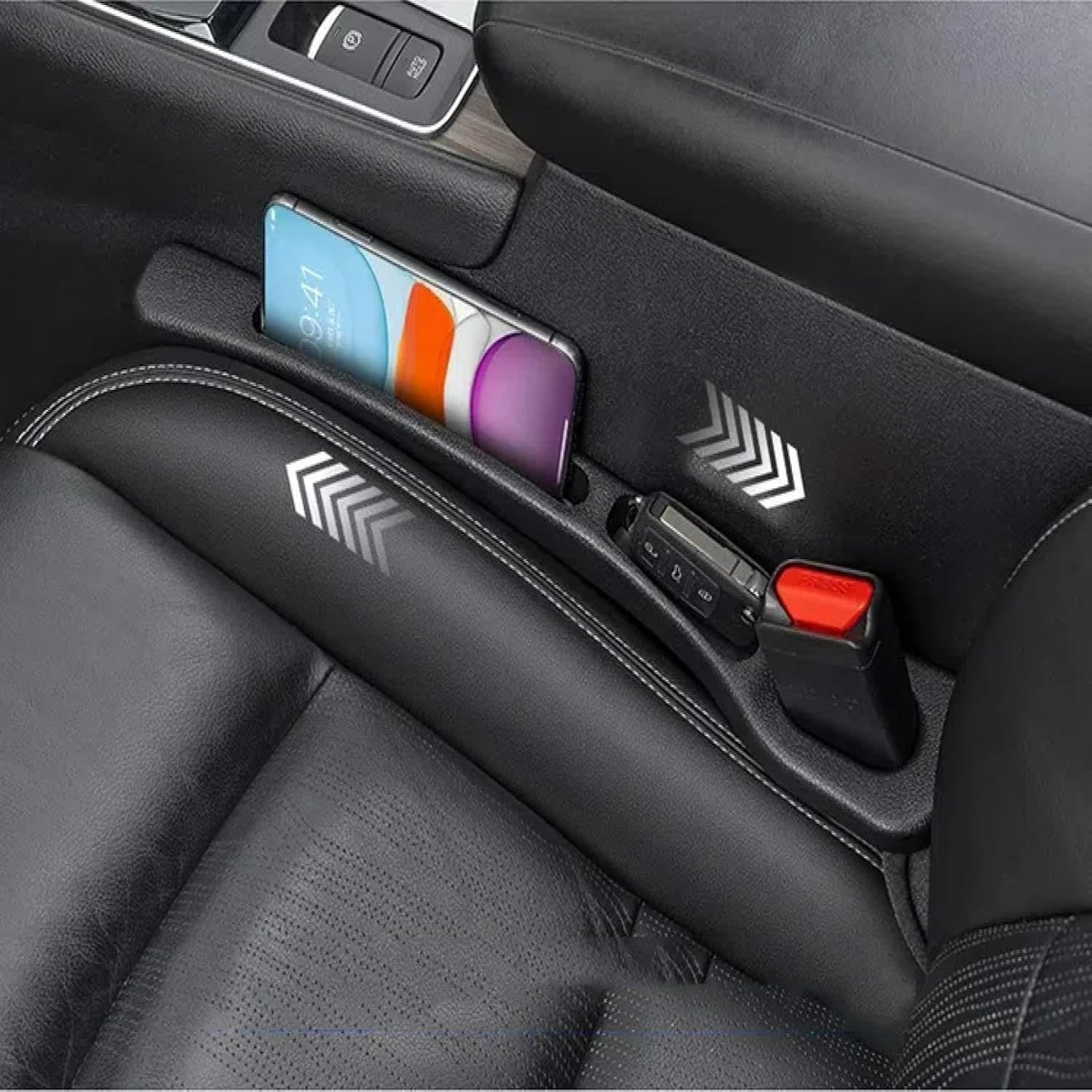 Eptchn Car Seats Gap Filler Dual with Belt Slot - Image 3