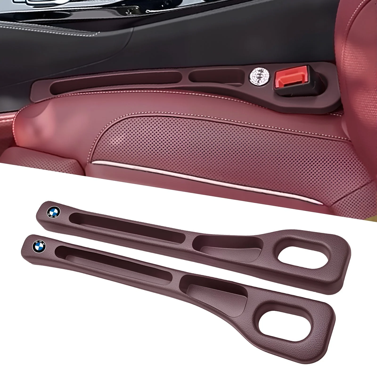 Eptchn Car Seats Gap Filler Dual with Belt Slot - Image 77
