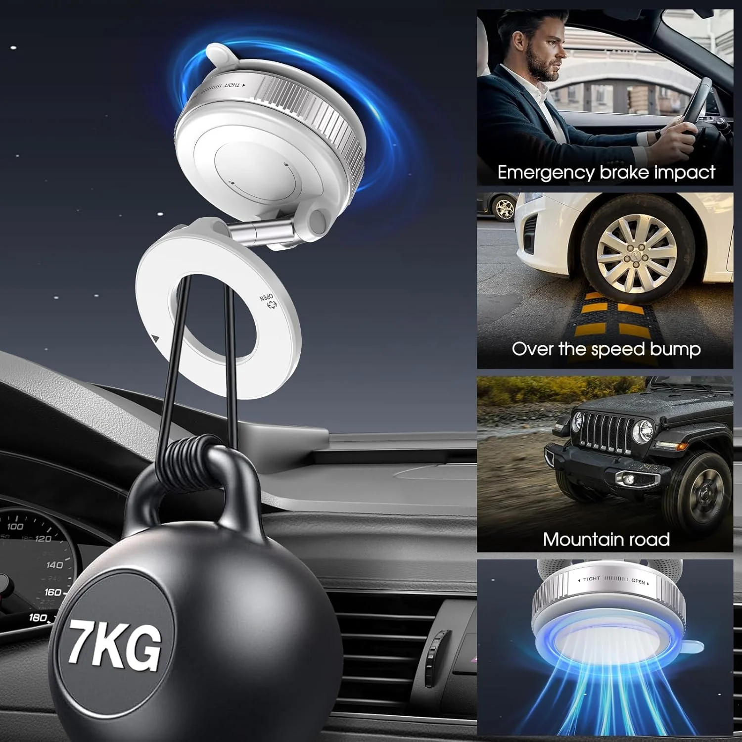 Woyuosn Vacuum Magnetic Phone Holders for Car - Image 9