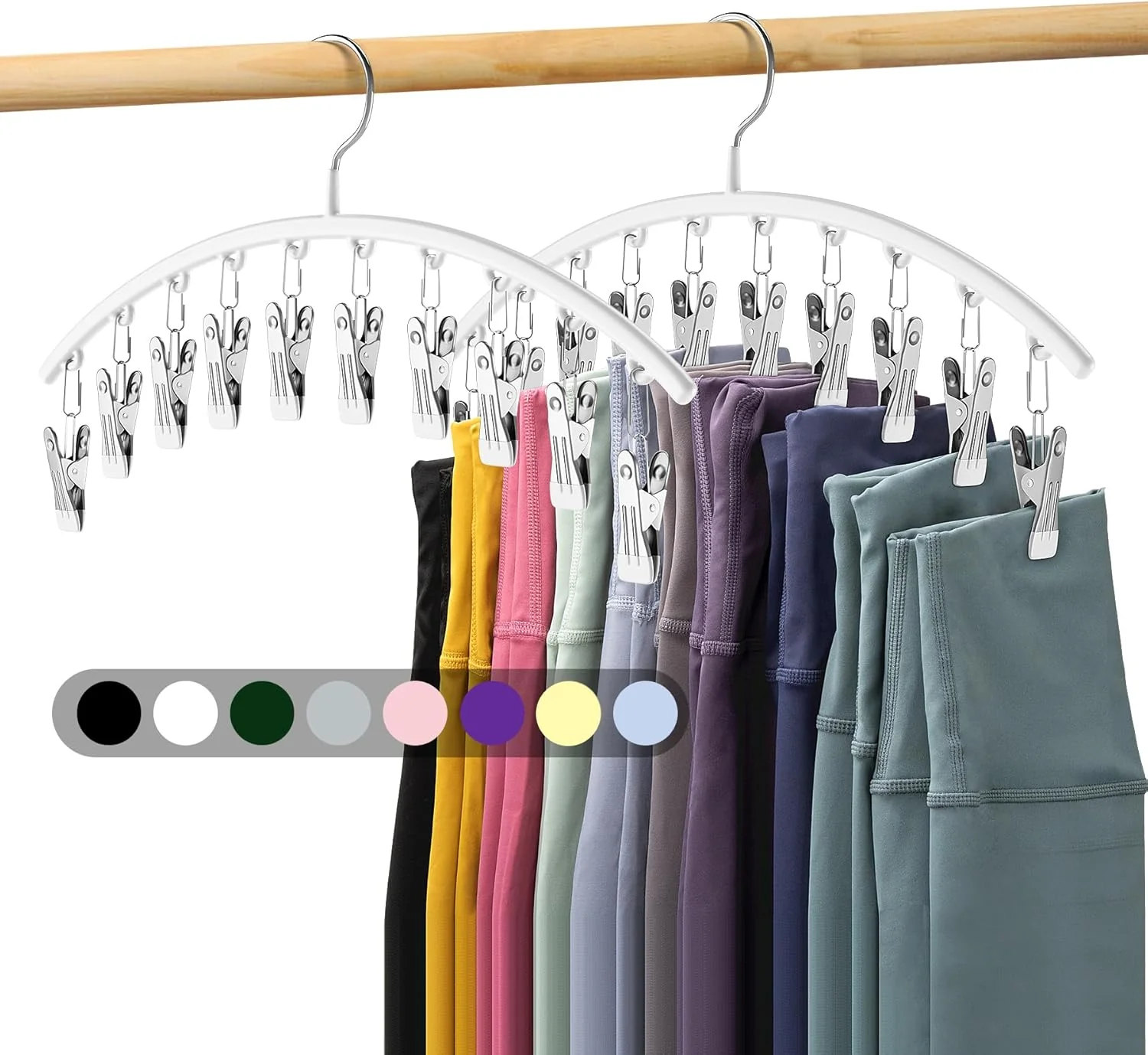 Multi-Clip Vertical Pants Hanger - Image 15