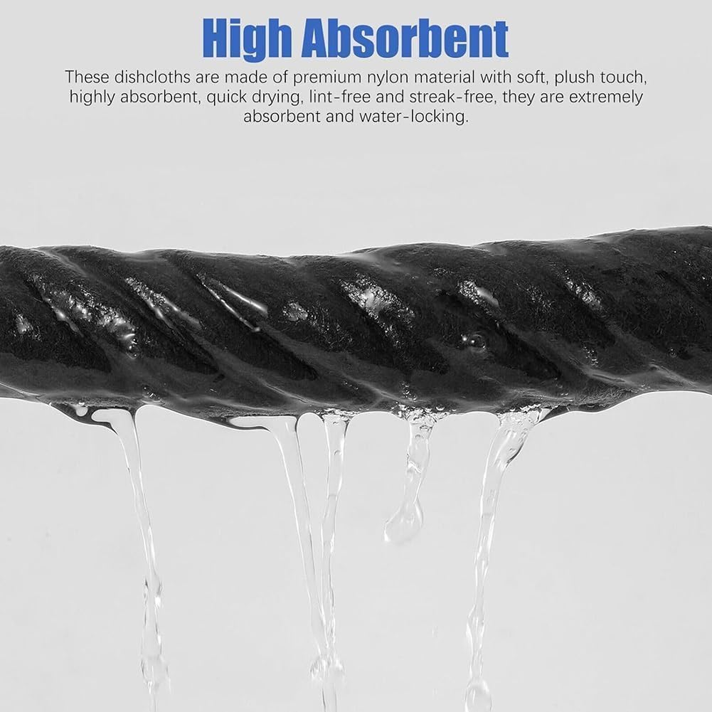 Streak-Free Microfiber Cloth – Ultra-Absorbent 11.8" × 11.8" Lint-Free Cleaner - Image 4