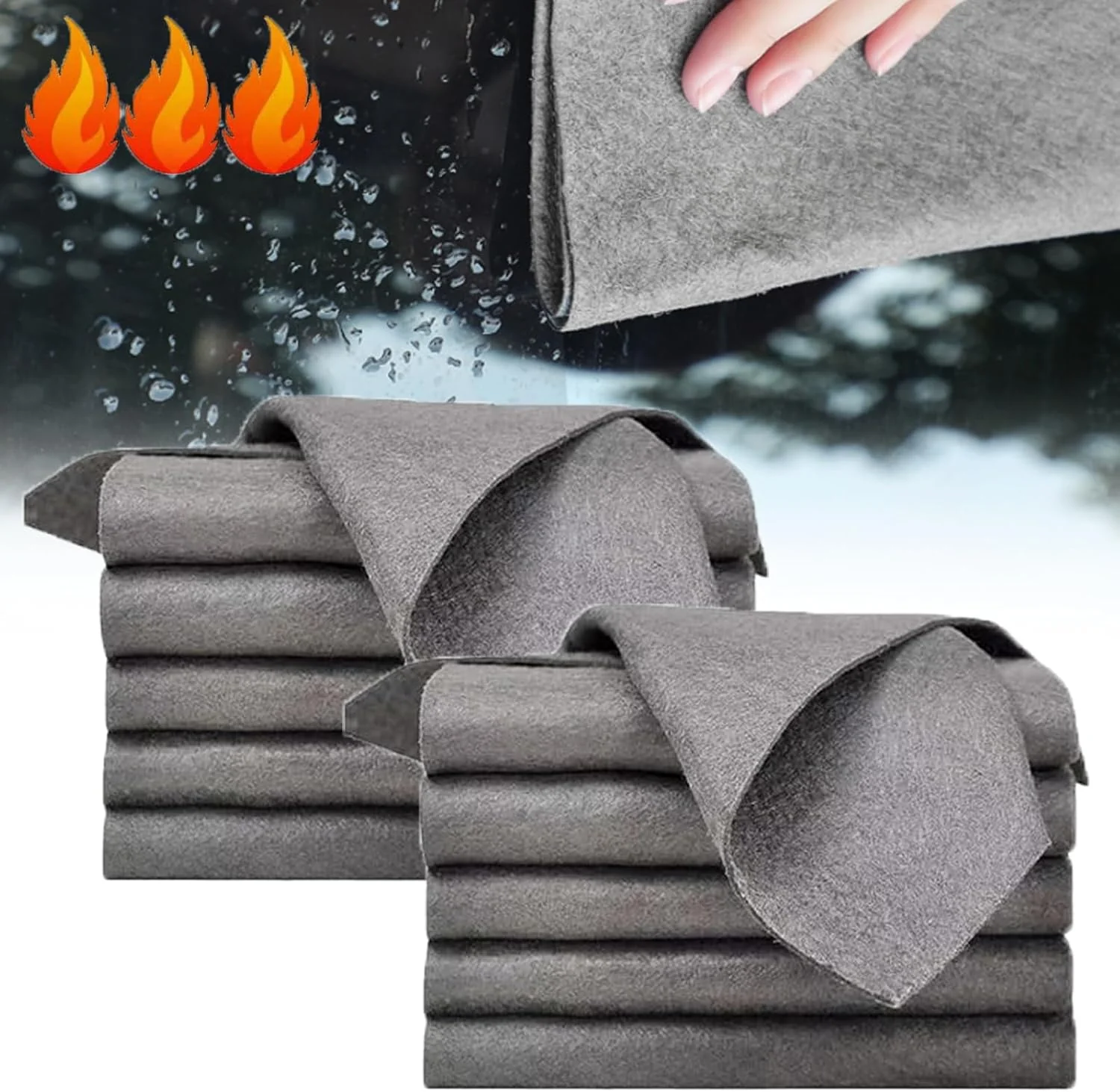 Streak-Free Microfiber Cloth – Ultra-Absorbent 11.8" × 11.8" Lint-Free Cleaner - Image 7