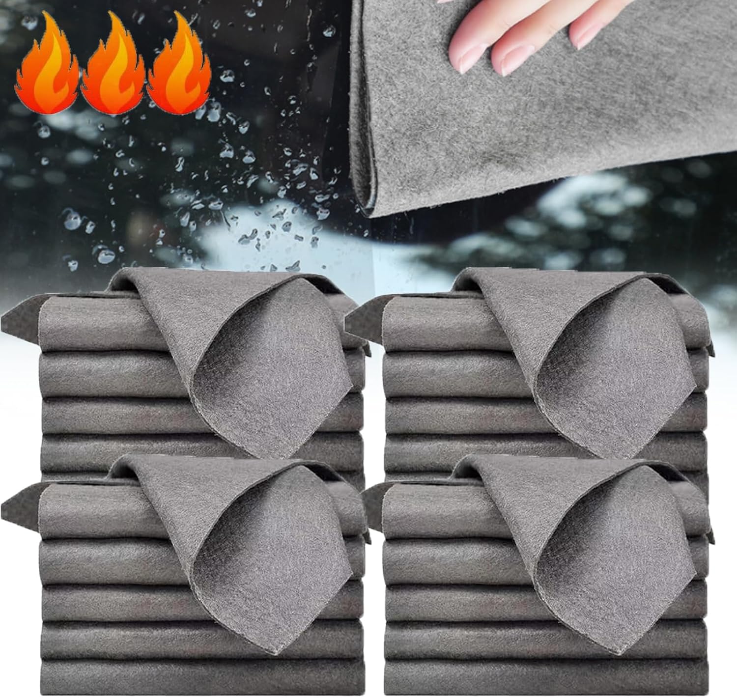 Streak-Free Microfiber Cloth – Ultra-Absorbent 11.8" × 11.8" Lint-Free Cleaner - Image 8