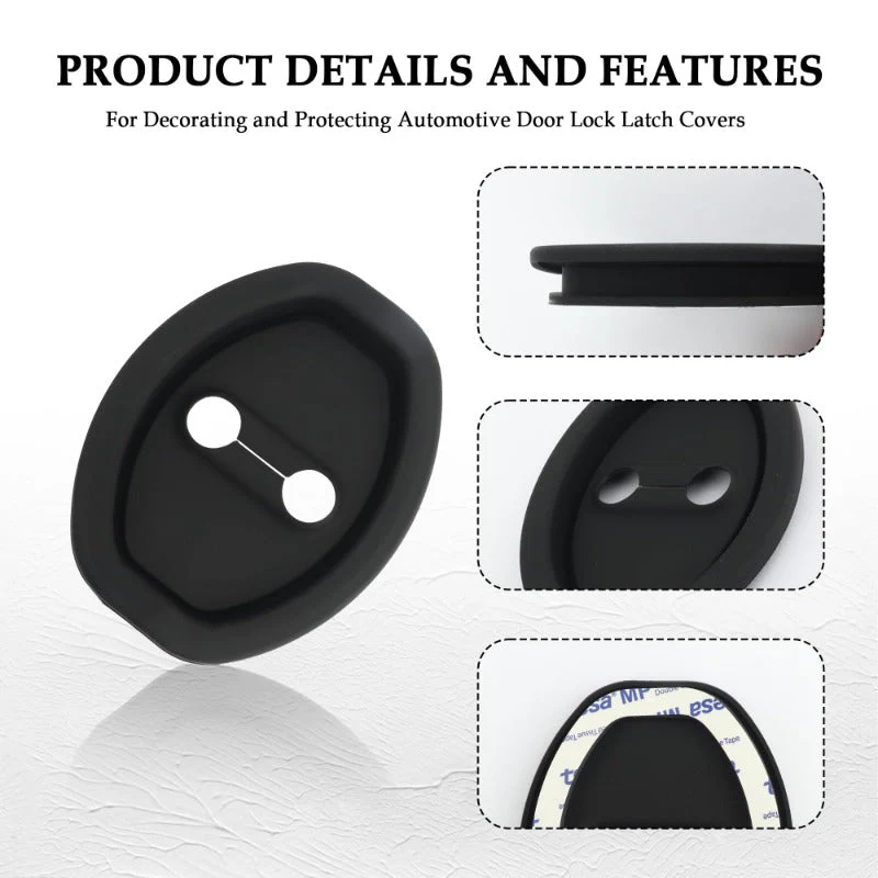 Eptchn Universal Silicone Car Door Covers Protector (4 PACK) - Image 3